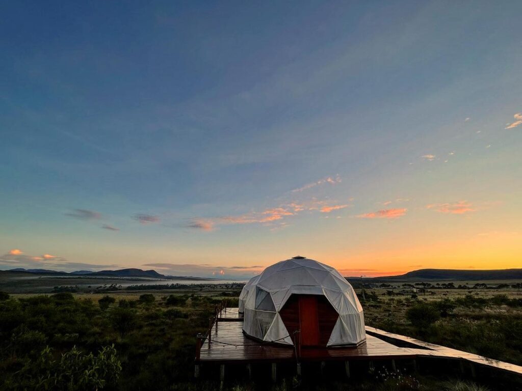 Quarto no Glamping Hidden Treasure, uma excelente opção de réveillon na Chapada dos Veadeiros