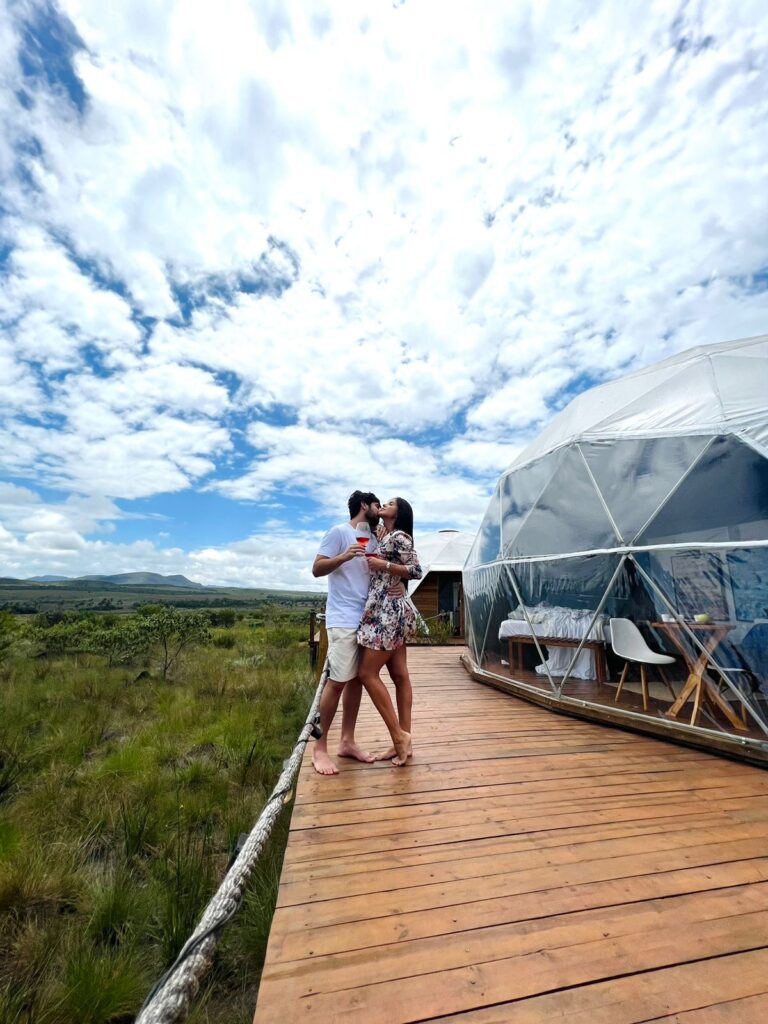 Comemoração de réveillon na Chapada dos Veadeiros